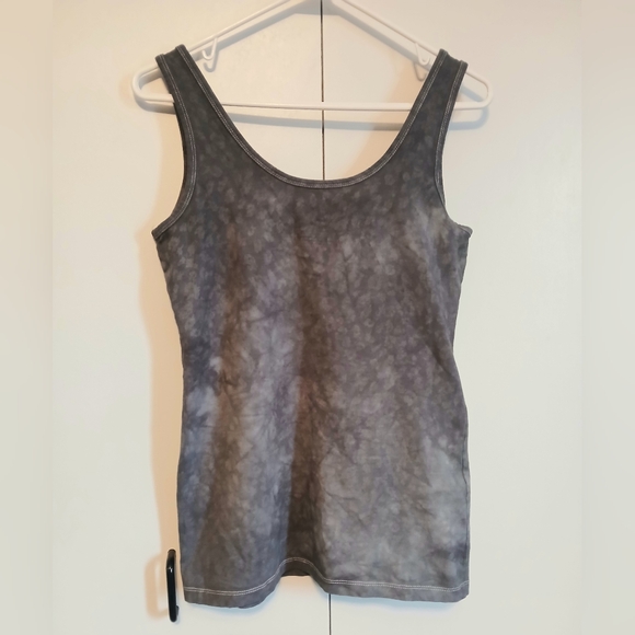 Maurices Grey Tank Top Tie Dye leopard print Comfy casual Day wear - Picture 2 of 4